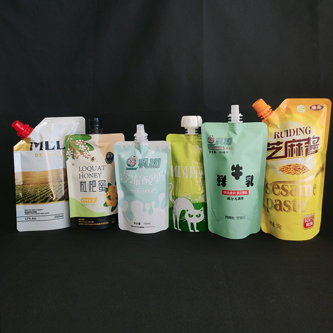 Bolsa vertical de bebidas al por mayor bolsa de plástico bolsa de embalaje de jugo bolsa de bebidas