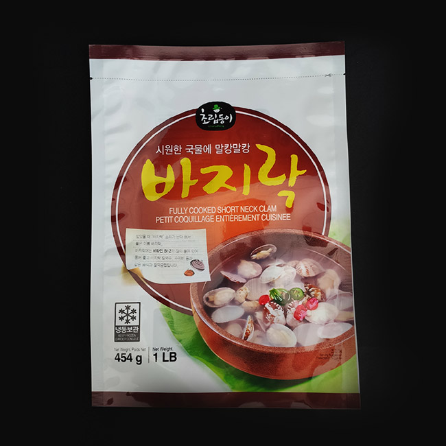  Bolsas de embalaje de mariscos de calidad alimentaria bolsas de embalaje de plástico transparente impresas a medida de pulpo congelado y vieiras
