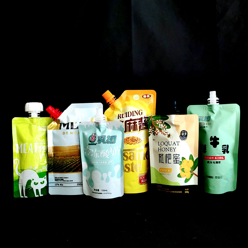 Bolsa vertical de bebidas al por mayor bolsa de plástico bolsa de embalaje de jugo bolsa de bebidas