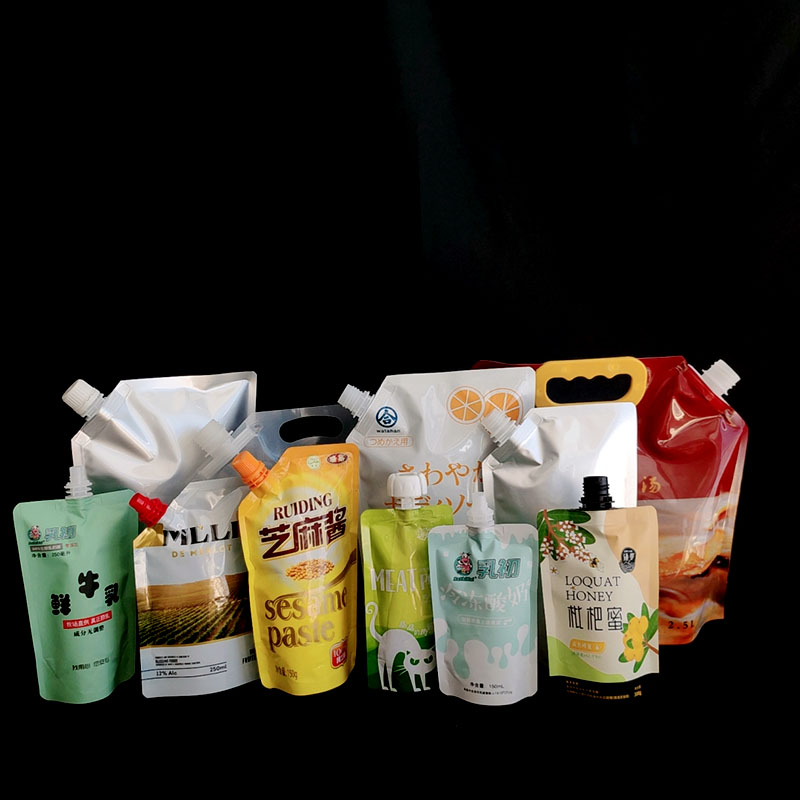 Bolsa vertical de bebidas al por mayor bolsa de plástico bolsa de embalaje de jugo bolsa de bebidas