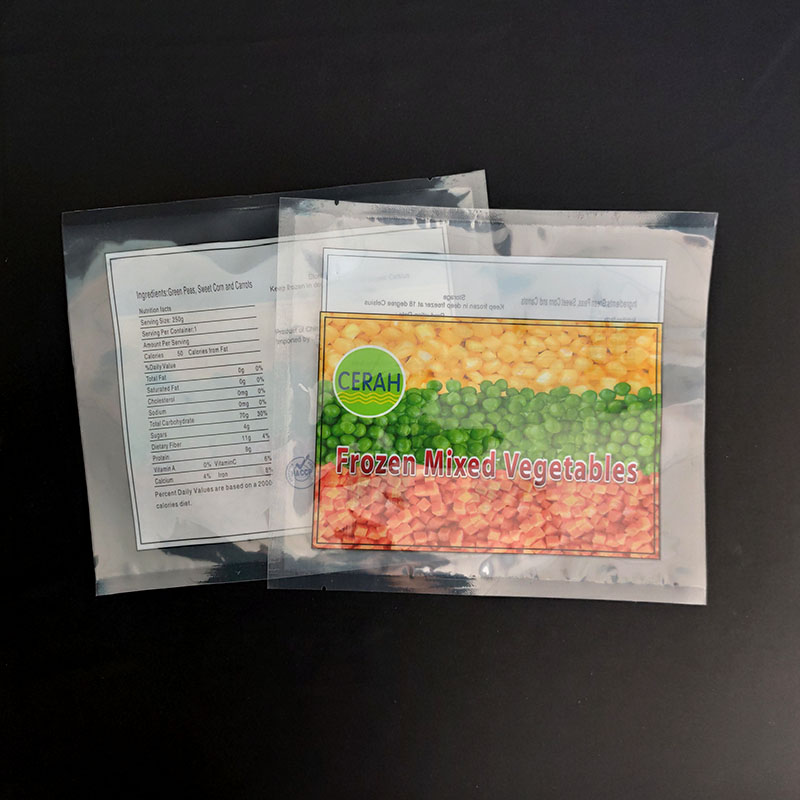 Bolsas de embalaje de plástico selladas en tres lados con plano de impresión personalizado bolsas de embalaje de grado alimenticio