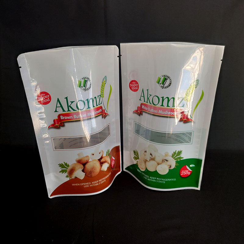 Venta al por mayor de doypak bocadillos de plástico impresos a medida envases de alimentos bolsas de cremallera brillantes verticales