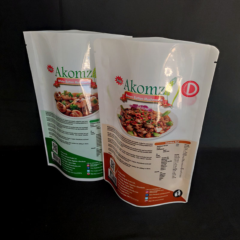 Venta al por mayor de doypak bocadillos de plástico impresos a medida envases de alimentos bolsas de cremallera brillantes verticales