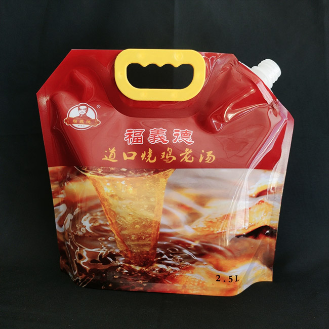 Bolsas de líquido impresas personalizadas bolsas de sopa bolsas de pulverización de bebidas verticales bolsas de plástico con respiraderos